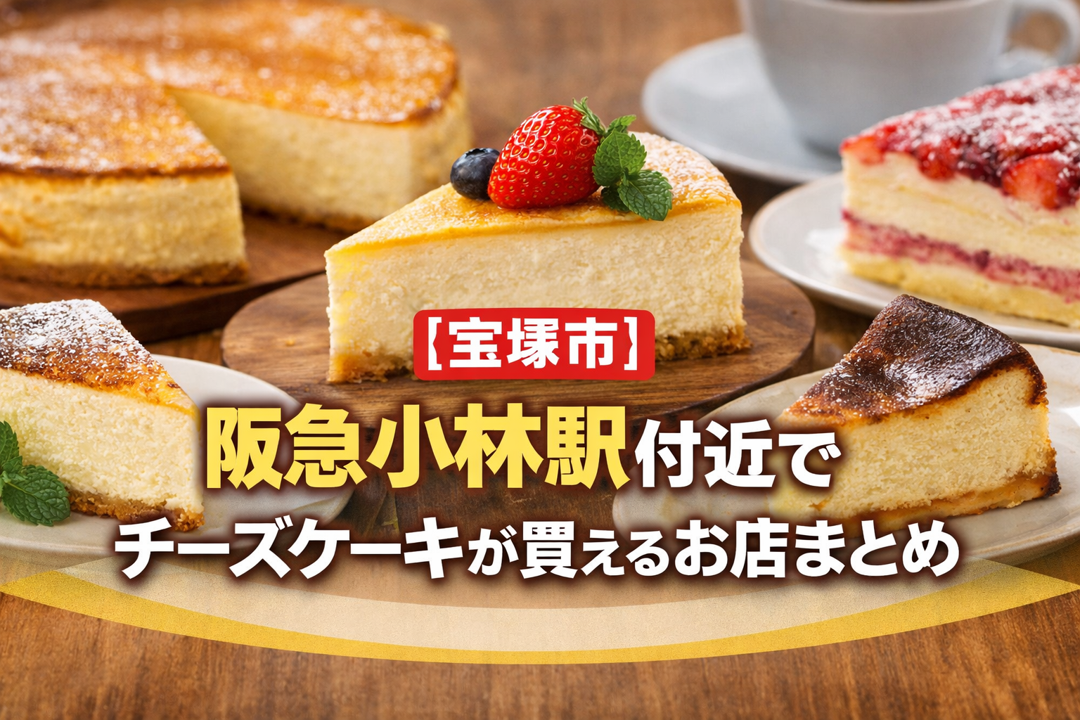 【宝塚市】阪急小林駅付近でチーズケーキが買えるお店まとめ