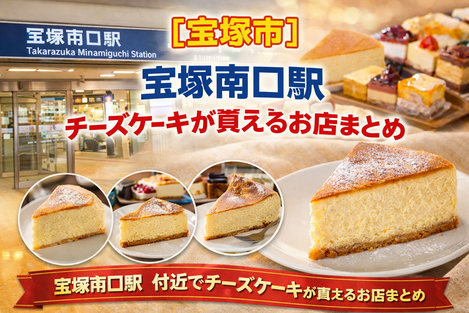 【宝塚市】宝塚南口駅付近でチーズケーキが買えるお店まとめ