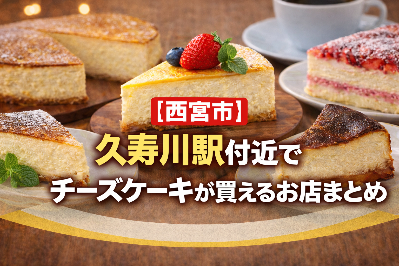【西宮市】久寿川駅付近でチーズケーキが買えるお店まとめ