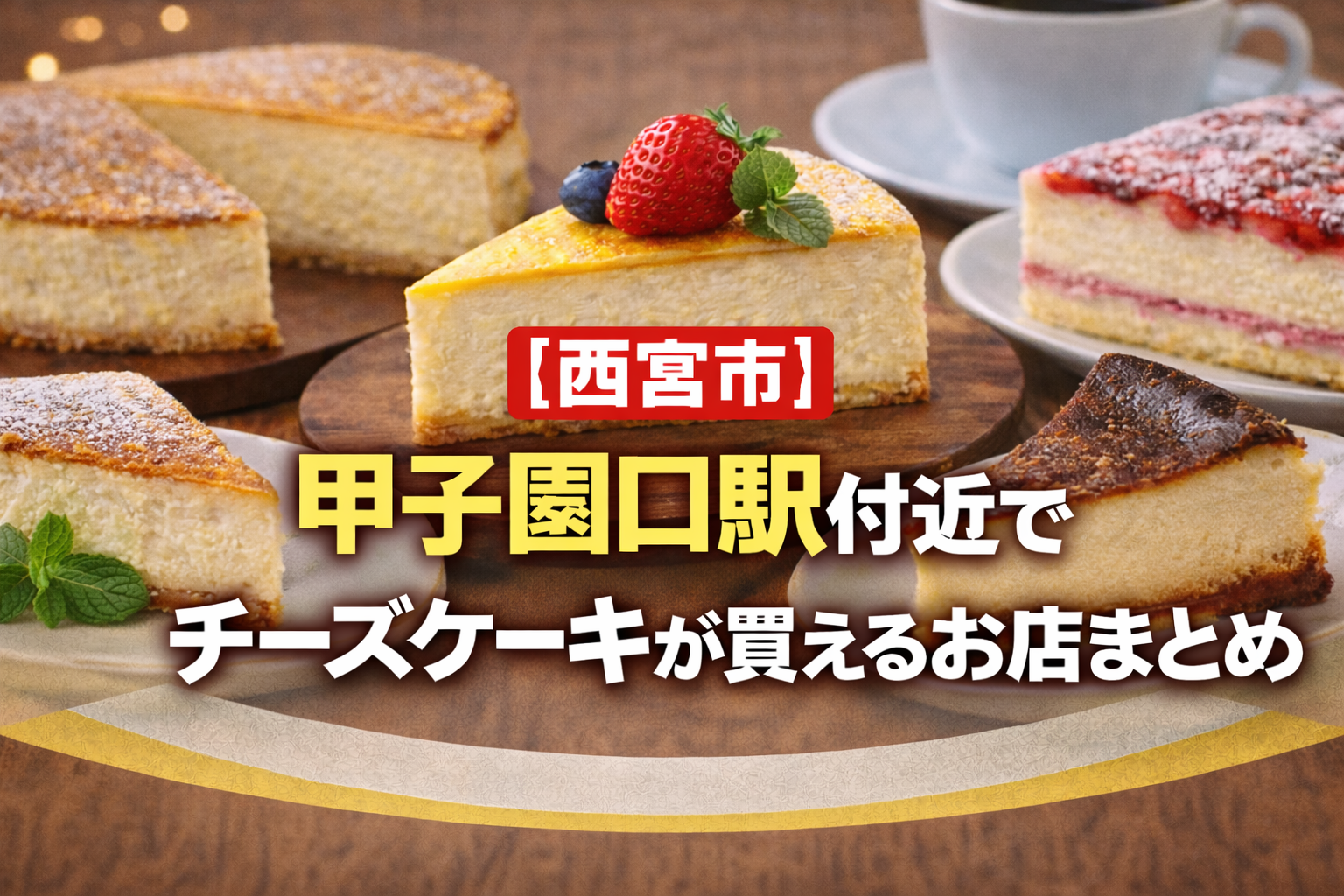 【西宮市】甲子園口駅付近でチーズケーキが買えるお店まとめ