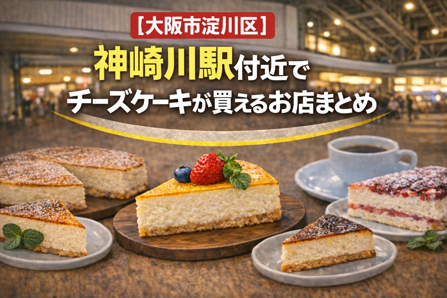 阪急神戸線 神崎川駅付近でチーズケーキが買えるお店まとめ